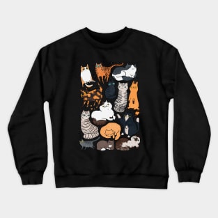 Kinda Halloween Cats Crewneck Sweatshirt